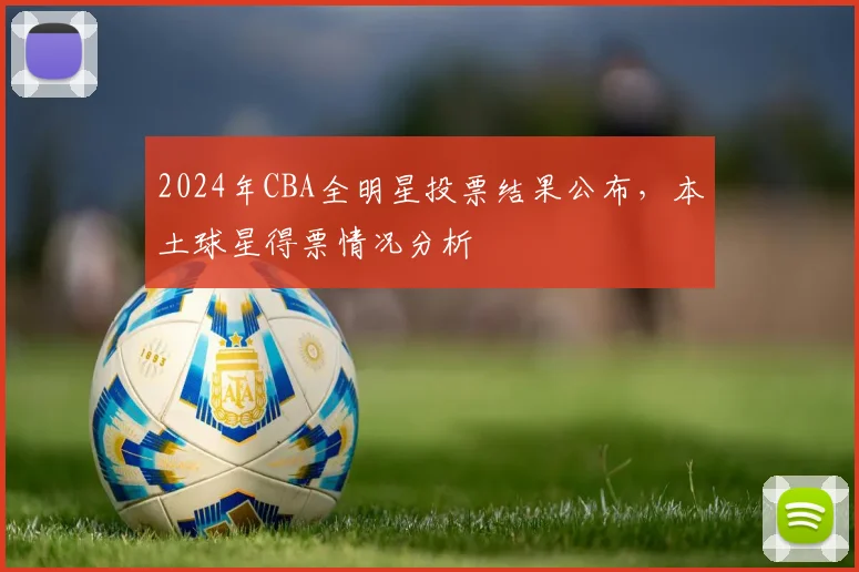 2024年CBA全明星投票结果公布，本土球星得票情况分析