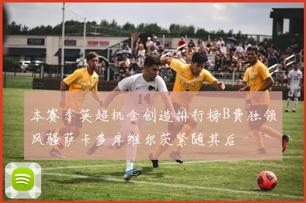 本赛季英超机会创造排行榜B费独领风骚萨卡多库维尔茨紧随其后